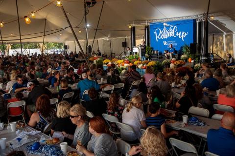 people under tent